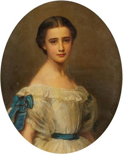 Hermann WINTERHALTER (Menzenschwand 1808 - Karlsruhe 1891) Portrait de Marie ESCHASSÉRIAUX,...