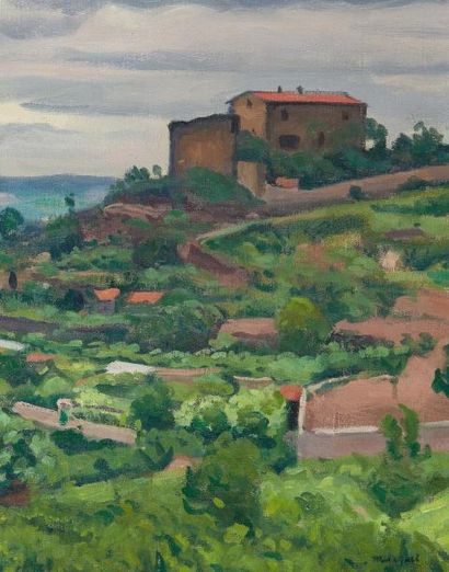 Albert Marquet (1875-1947) Le Castellas à Céret, circa 1940
Huile sur toile signée...
