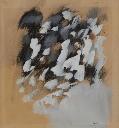 Ferit Iscan (1931-1986) Sans titre
Gouache sur papier beige, signée en bas à droite...