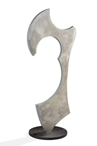 Gilles DURFORT (1952) 
Sculpture en aluminium.
H.: 68 cm