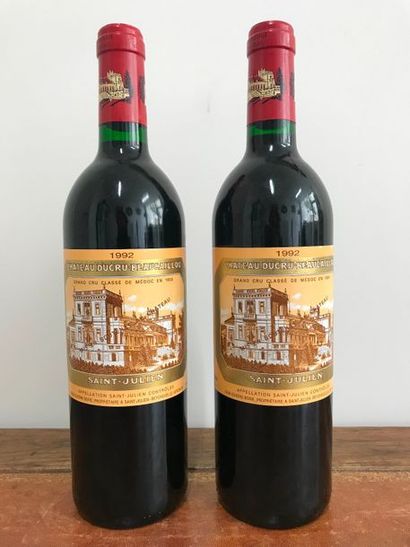 Deux bouteilles de Château Ducru-Beaucaillou,...