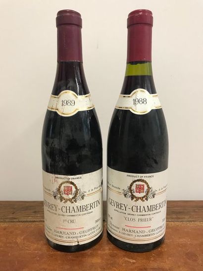 Deux bouteilles de Gevrey-Chambertin, Domaine...