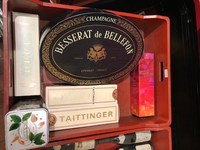 null Ensemble de Champagne dont Taittinger, Deutz, Laurent Perrier…