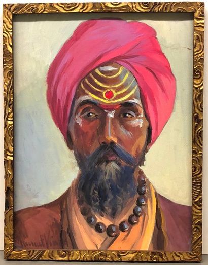 RUINAT VIARD RUINAT VIARD



Aquarelle "Portrait d'un Indien"



32 x 23 cm