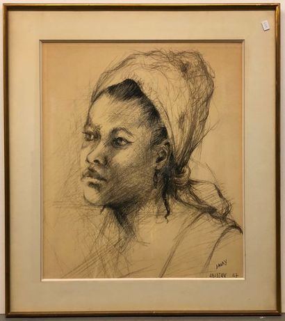 DAGRY DAGRY



Portrait de femme africaine



Dessin signé, daté et situé. Abidjan...