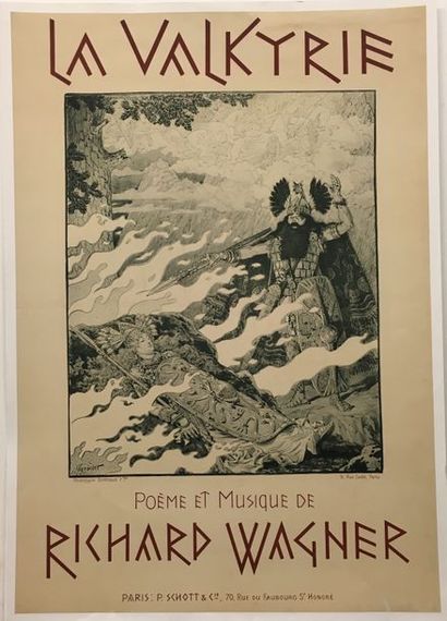 GRASSET Eugène GRASSET



"La Valkyrie Richard Wagner"



Affiche entoilée



Imp...