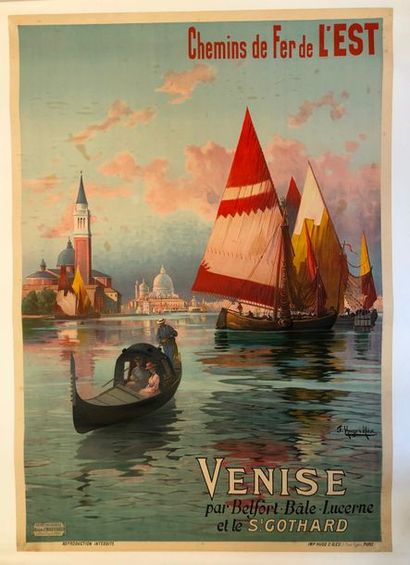 ALESI HUGO D'ALESI



"Venise"



Affiche entoilée montée sur baguette de bois



Imprimerie...