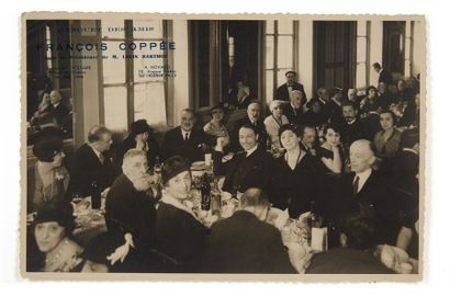 null Banquet François COPPÉE, mai 1933
Photographie représentant un déjeuner organisé...