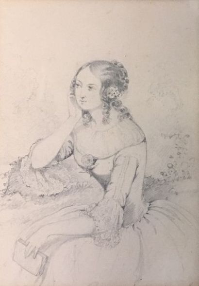Ecole FRANÇAISE vers 1830 Illustration pour le roman «Le Doyen de Killerine de l'Abbé...