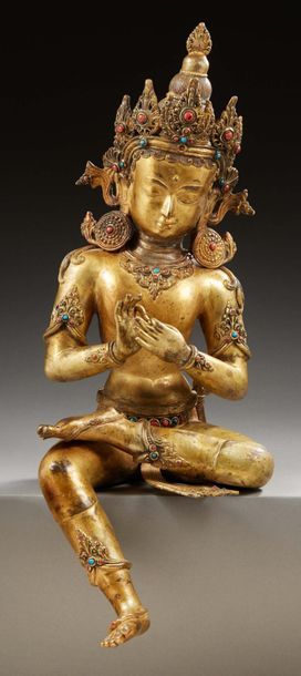 ART SINO TIBETAIN ART SINO TIBETAIN
Remarquable statue de Padmapani - Lokeshvara...