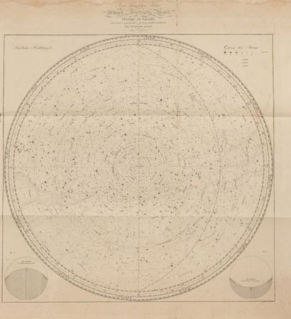 MEIGEN, Johann Wilhelm. Himmels-Atlas.
Dusseldorf, 1823. 1 vol. in-4 oblong. Couverture...