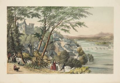 OLIVER, William. Scenery of the Pyrenees.
Londres, Colnaghi & Puckle, 1842. 1 vol.grand...