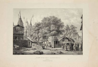 PRINSEP, James. Benares illustrated, in a series of drawings. Litho­graphed in England...