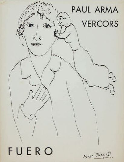 VERCORS. [CHAGALL, Marc]. Fuero. Au Ménestrel, Heugel et Cie, 1953. 1 vol. in-4....