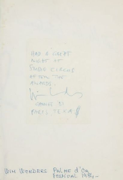 null [LIVRE D'OR] du Circus, à Cannes.
[1982 - 1985]. 1 cahier in-4. Reliure veau,...