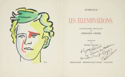 RIMBAUD, Arthur - [LÉGER, Fernand] Les Illuminations.
Lausanne, Grosclaude, éditions...