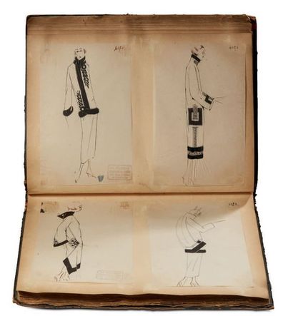 Léo TISSANDIE (XIX-XXe) Dessinateur de Haute Couture
Rare recueil de 122 pages contenant...