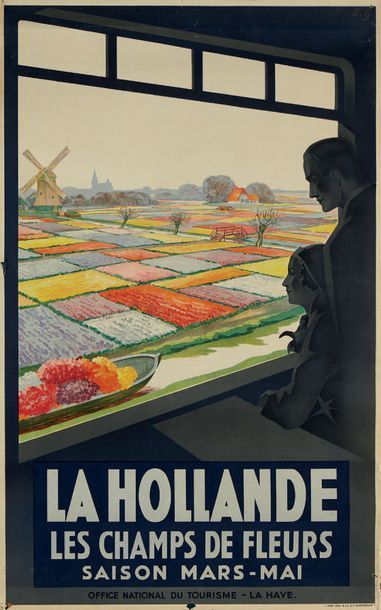 null AFFICHE LA HOLLANDE - Les champs de fleurs - Saison Mars Mai
Imp Van Leer et...