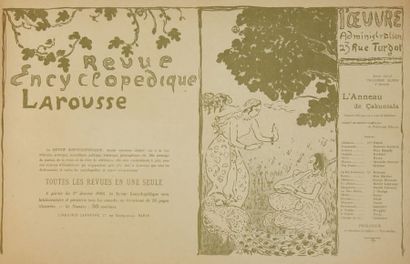 Ranson Paul L'Anneau de Cakuntala
Programme pour le Théâtre de l'Oeuvre 1895.
Lithographie...