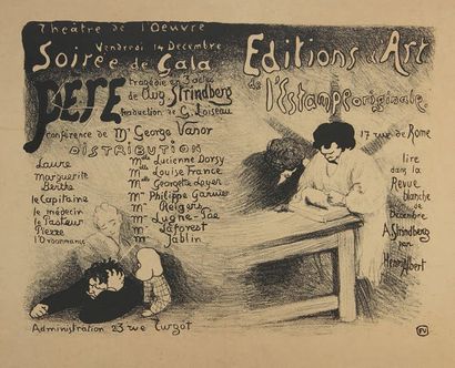 Félix VALLOTTON (1865-1925) Soirée de Gala: Père... de Auguste Strindberg.
Programme...
