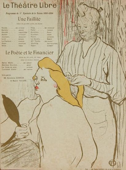 TOULOUSE-LAUTREC Henri de (1864-1901) Une faillite - Le Poète et le Financier
Programme...