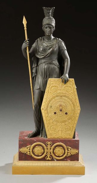 null Importante pendule d'après le modèle de Gérard-Jean
GALLE (1788-1846)
En bronze...