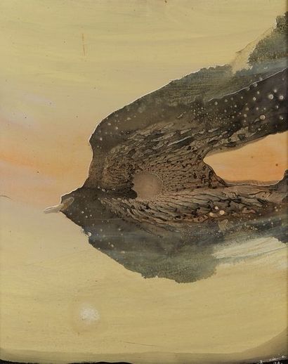 ALDINE (1917 - 1998) La colombe
Huile sur toile.
Signée en bas à droite et datée...