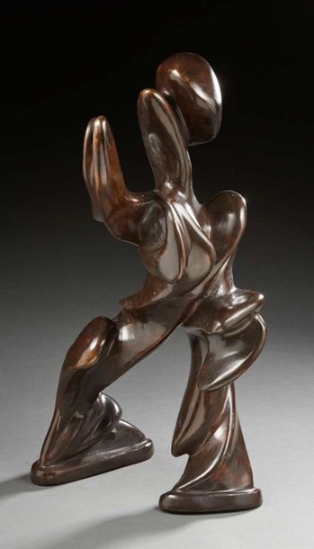 Thierry LEXPERT (né en 1964) Personnage
Sculpture en bronze à patine brune.
Signée...