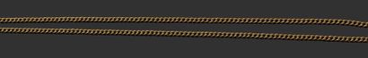 Très longue chaîne en or jaune 18K (750)....
