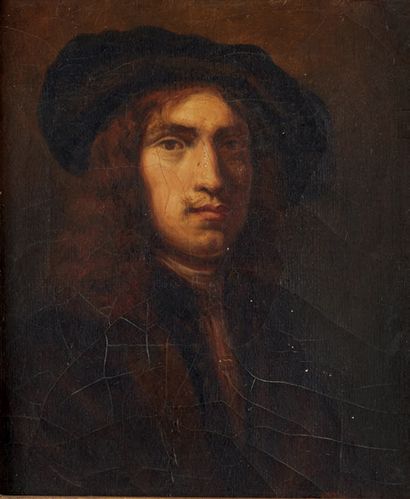 École Française du XIXe siècle 
Quatre portraits de Rembrandt du Louvre
Sur sa toile...