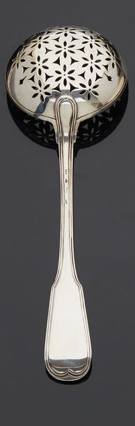 null Silver sprinkling spoon, net model.
Saint Omer around 1761.
Master goldsmith:...
