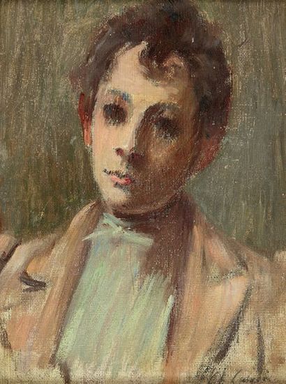 Charles CAMOIN (1879-1965) Portrait de jeune homme
Huile sur toile signée en bas...