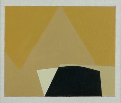 ARTURO BONFANTI (1905-1978) Composition
Huile sur toile contrecollée sur papier,...