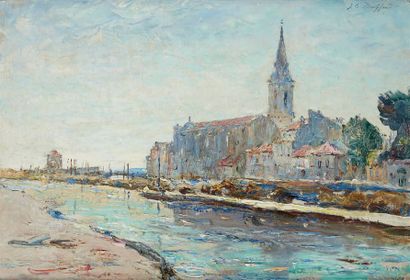 Jean-Baptiste DUFFAUD (1853-1927) Martigues
Huile sur toile signée en haut à droite...