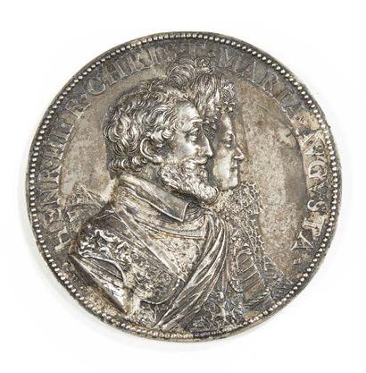 null Médaille Henri IV, Marie de Médicis et le Dauphin 1603. Argent. G.Dupré.
Bustes...