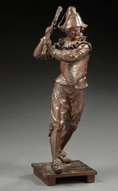 MARCEL DEBUT (1865-1933) Importante statue en bronze ciselé et patiné représentant...