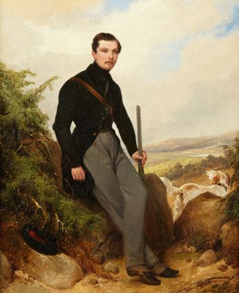 Léopold LEPRINCE (Paris 1800-Chartres 1847) Portrait d'Antoine d'Heudicourt de Lartigny...