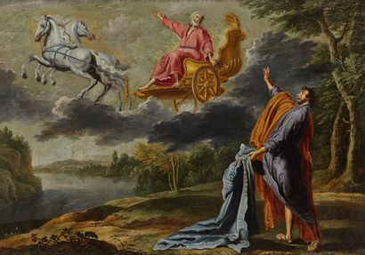 Willem van HERP (Anvers 1614-1677) L'Ascension d'Elie
Cuivre.
Dim.: 71 x 99 cm
Notre...