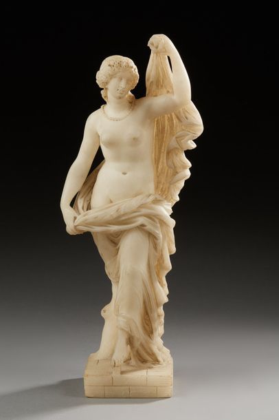 James PRADIER (1790-1852) Jeune femme à l'antique.
Sculpture en albâtre signée et...