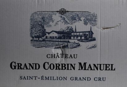 null Vingt-quatre bouteilles de Château Grand Corbin Manuel, Saint-Emilion Grand...