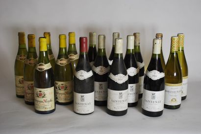 null Ensemble de vins de Bourgogne composé de :

- Huit bouteilles de Santenay Lavoreille,...