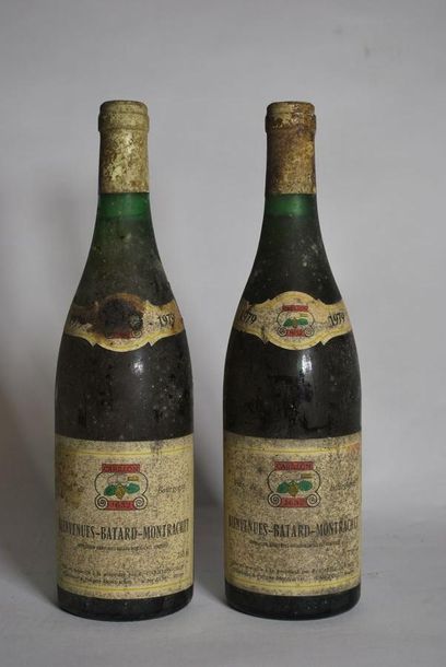 null Deux bouteilles de Bienvenues-Batard-Montrachet, Carillon, 1979.
