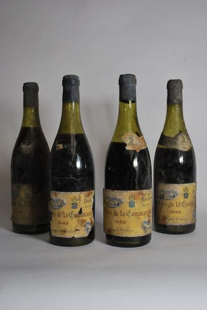 null Quatre bouteilles de Pommard, Clos de la Commaraine, Jaboulet-Vercherre, 19...