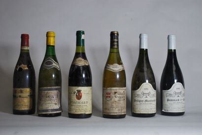 null Ensemble comprenant : 

- Une bouteille de Puligny-Montrachet blanc, Les enseignères,...