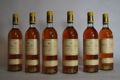 null Six bouteilles de Château d'Yquem, Sauternes, 1er cru supérieur, 1978.

Caisse...