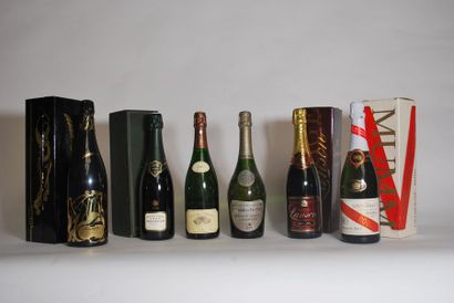 null Ensemble de Champagne composé de :

- Une bouteille de Champagne Lanson Brut,...