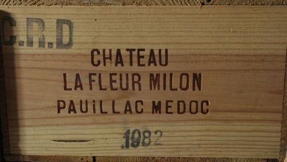 null Douze bouteilles de Château La Fleur Milon, Pauillac, 1982.

Caisse bois.