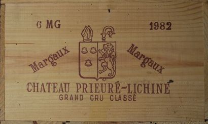 Six magnums de Château Prieuré-Lichine, Margaux,...