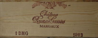 null Un double magnum de Château Rauzan Gassies, Margaux, 2ème GCC, 1982.

Caisse...