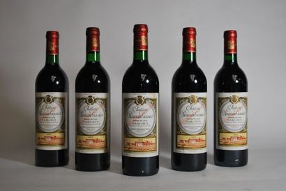 null Cinq bouteilles de Château Rauzan Gassies, Margaux, 2ème GCC, quatre 1985 et...